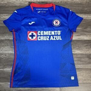 Joma Cruz Azul Home 20-21 Women Soccer Jersey Blue-Red Sz Large